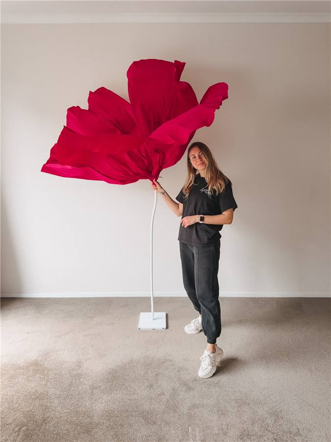 Giant flowers installation